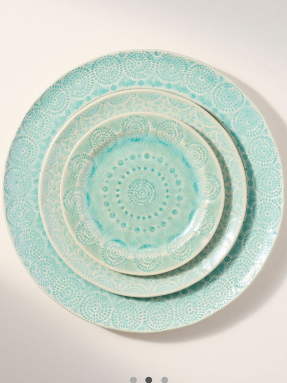 Anthropologie - Old Havana Bread Plates, Set of 4 new - Picture 2 of 6